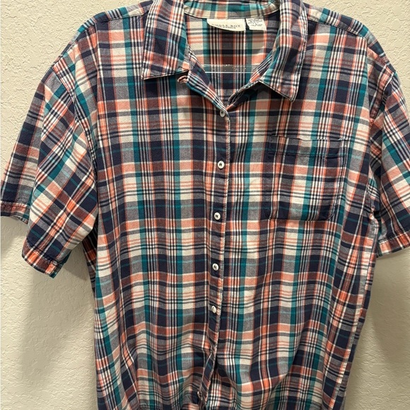 Bugle Boy Other - Vintage Bugle Boy Multicolor Plaid Button Down Shirt Size Large